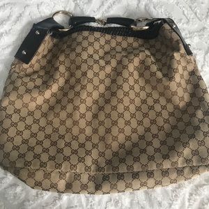 100% Authentic large Gucci Horsebit Hobo Bag